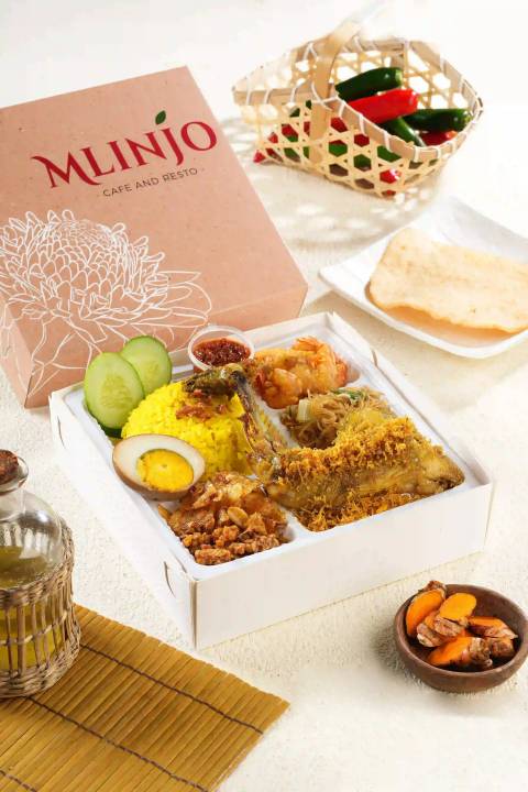 Mlinjo Signature Box Kuning Ayam Goreng